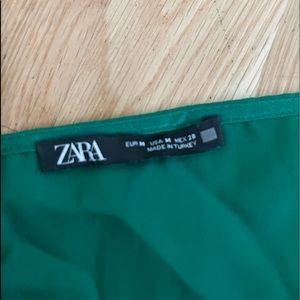 Green Zara dress